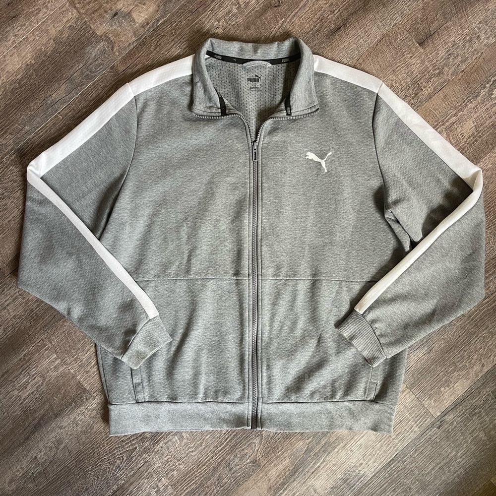 Puma full zip knit track jacket